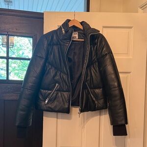 Walter Baker Black Leather Outerwear